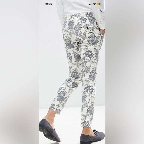 Twisted Tailor Linen Flocked Velvet Suit Never Worn Out - Picture 6 of 7